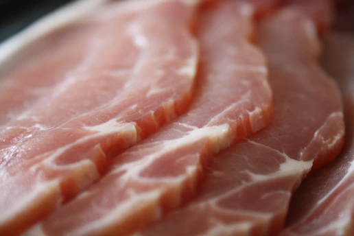 A close up of meat on a plate
