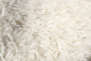 A pile of white rice sitting on top of a table