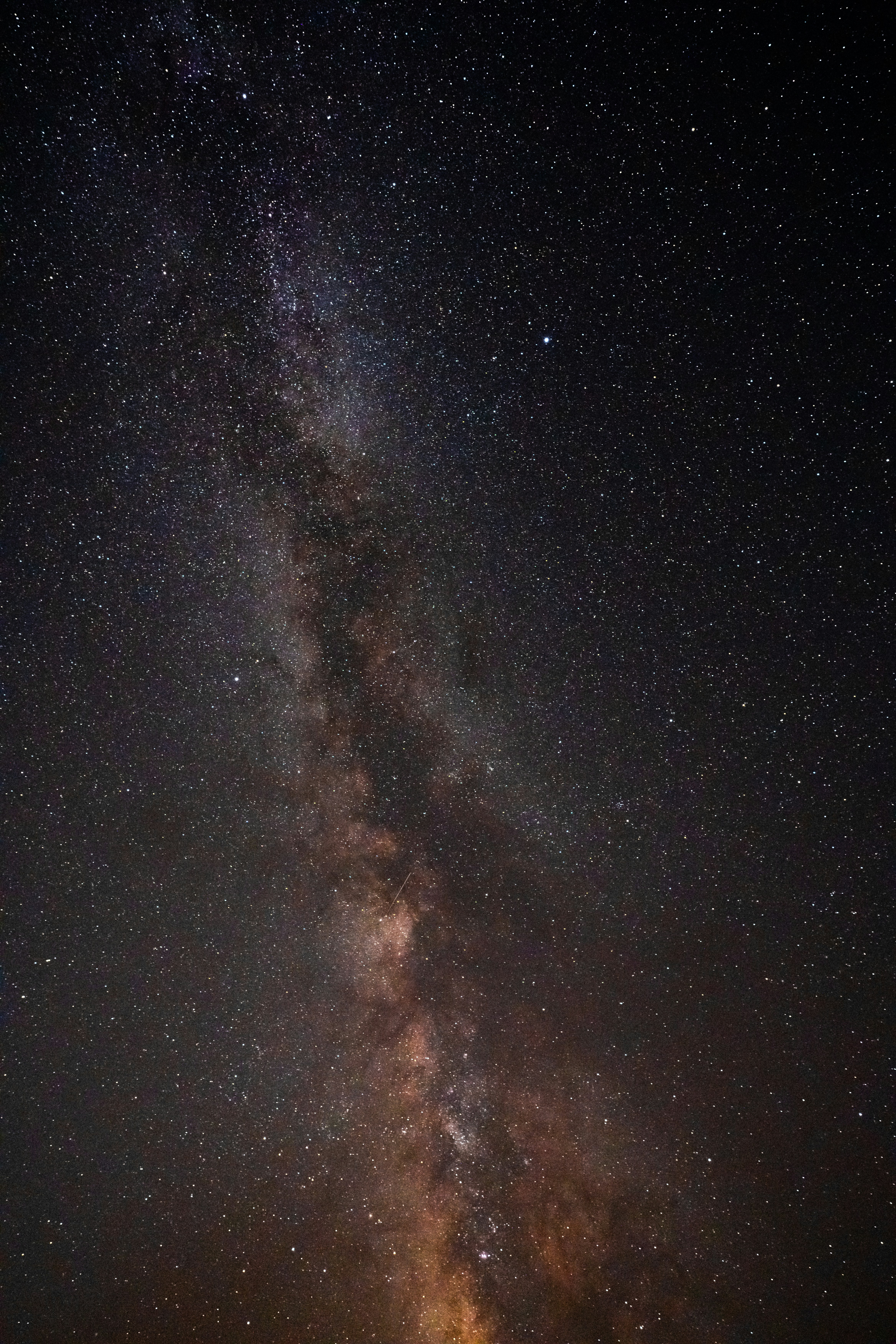 The night sky with stars and the milky