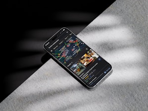 A cell phone sitting on top of a table