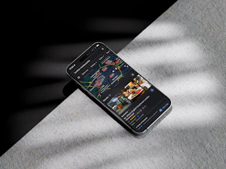 A cell phone sitting on top of a table