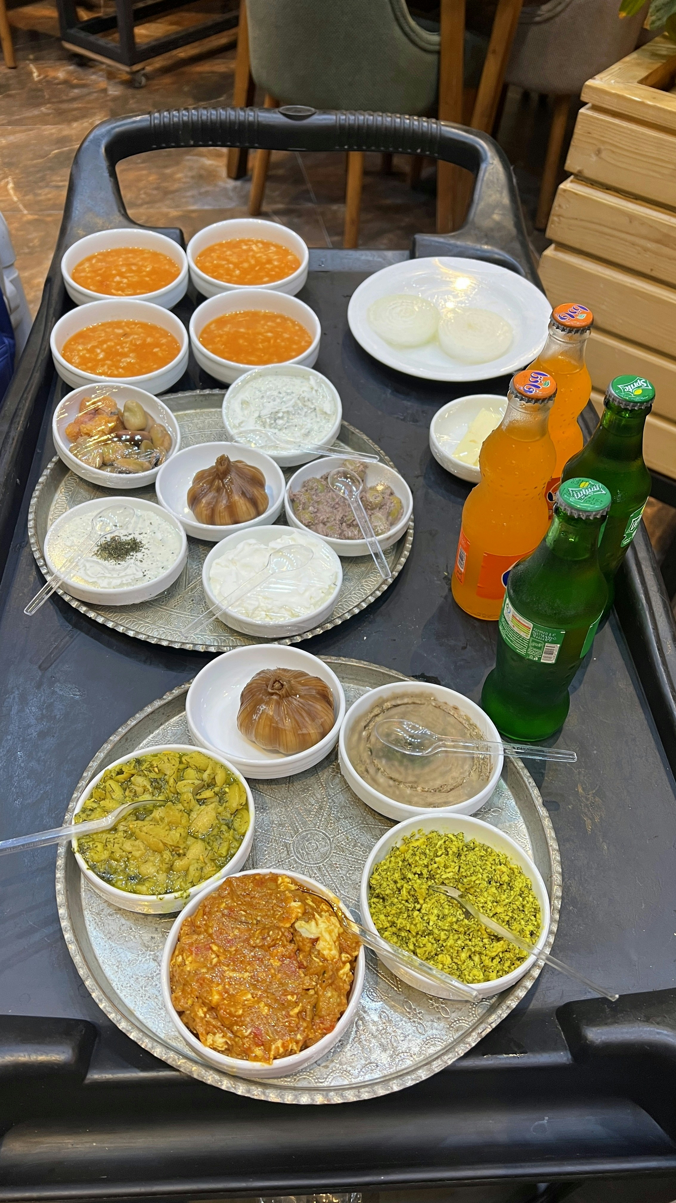 Refined dining setup with popular Indian dishes at Saffron Indian Bistro