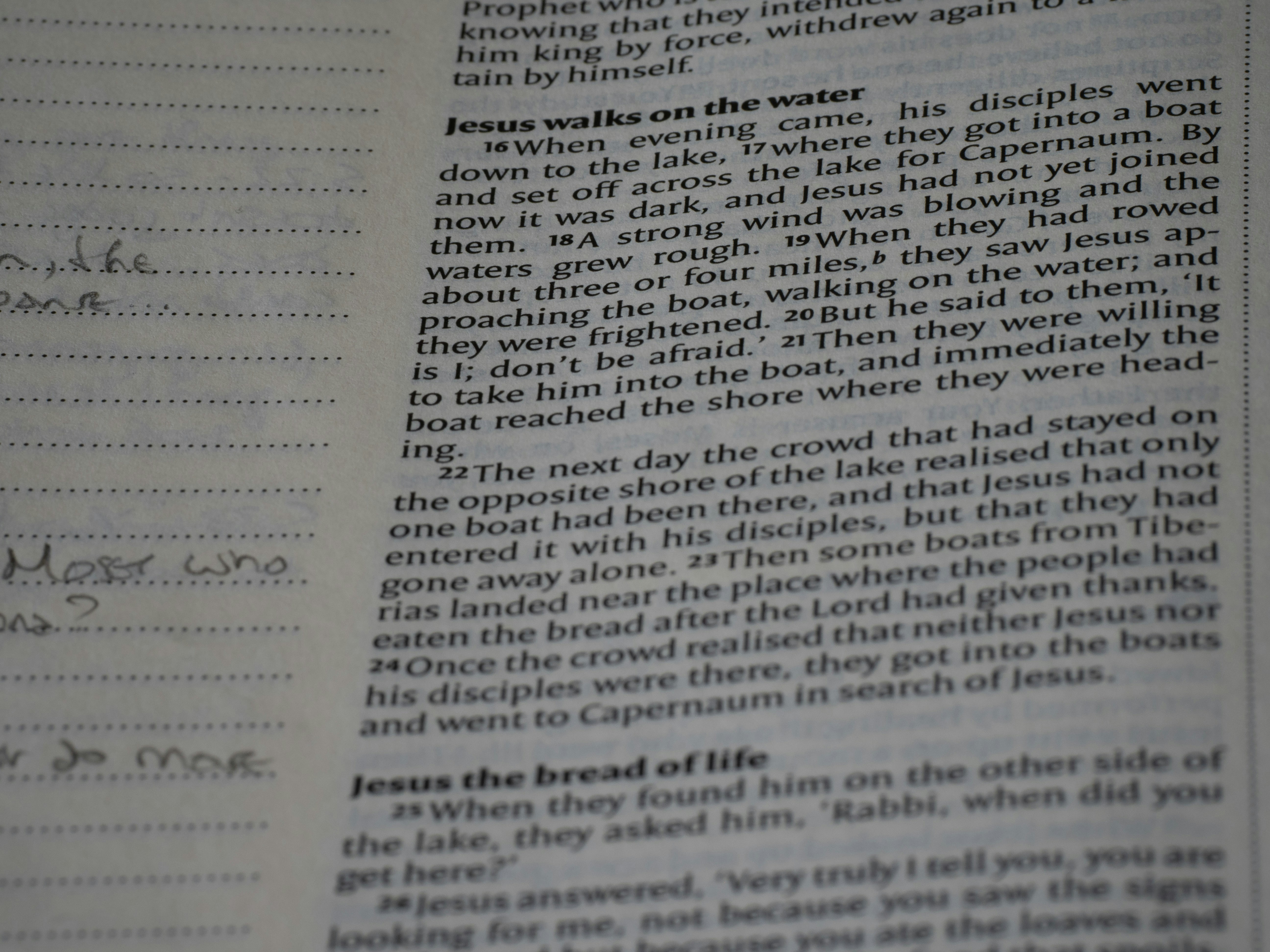 A close up of a book with writing on it