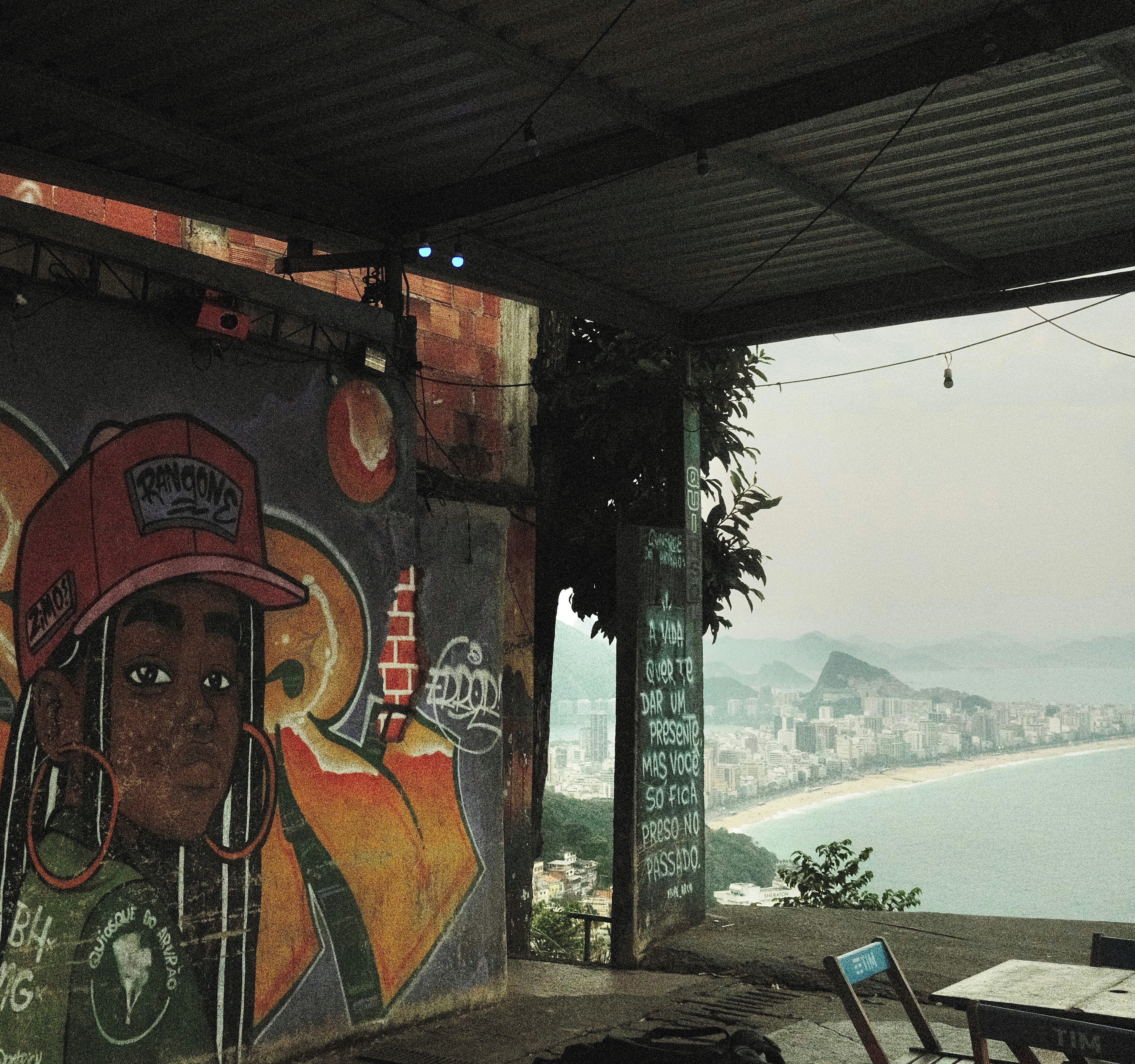 A mural on the side of a building