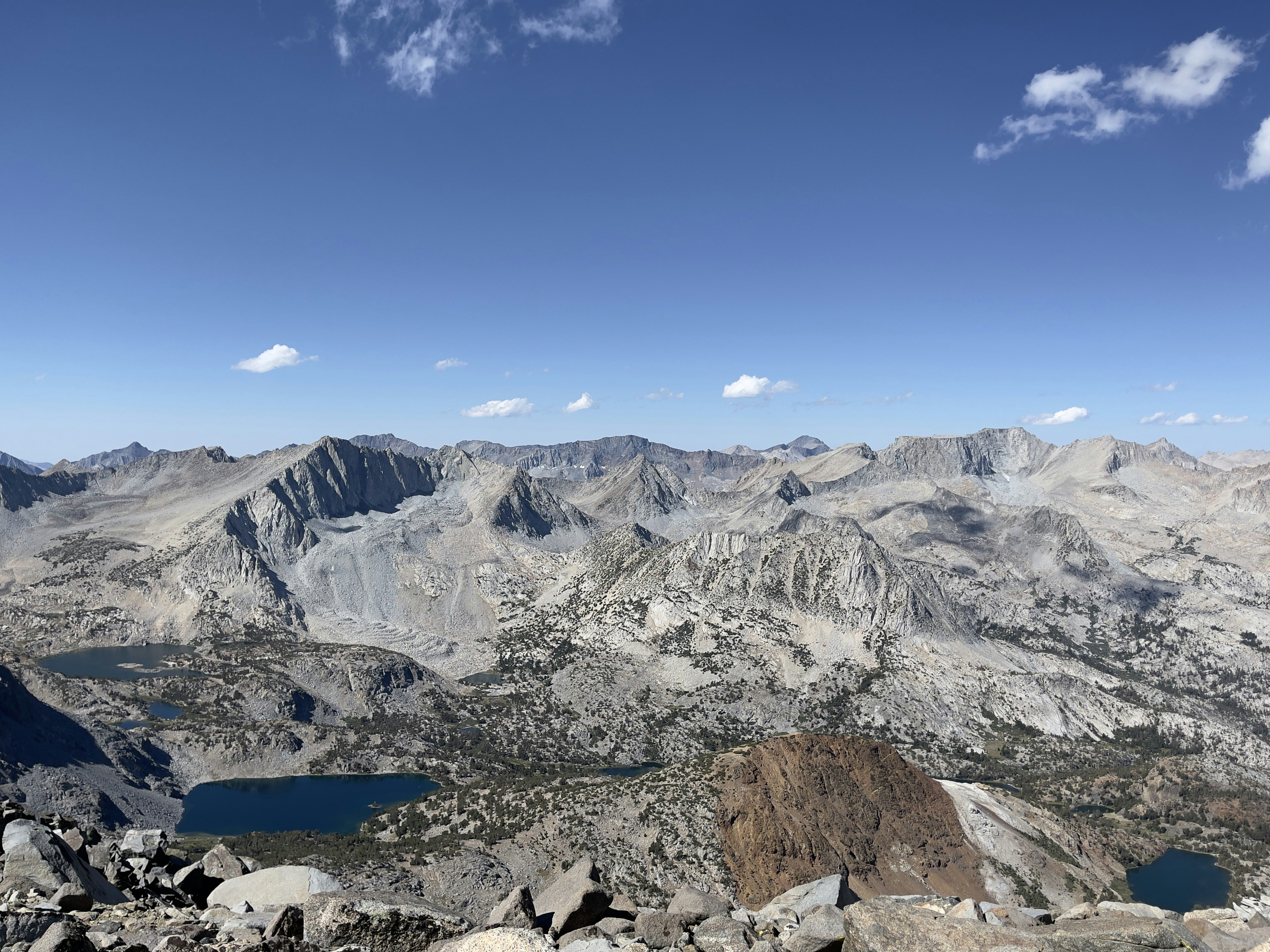 A panoramic view of a mountain range