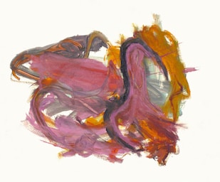 A painting of a horse with a white background