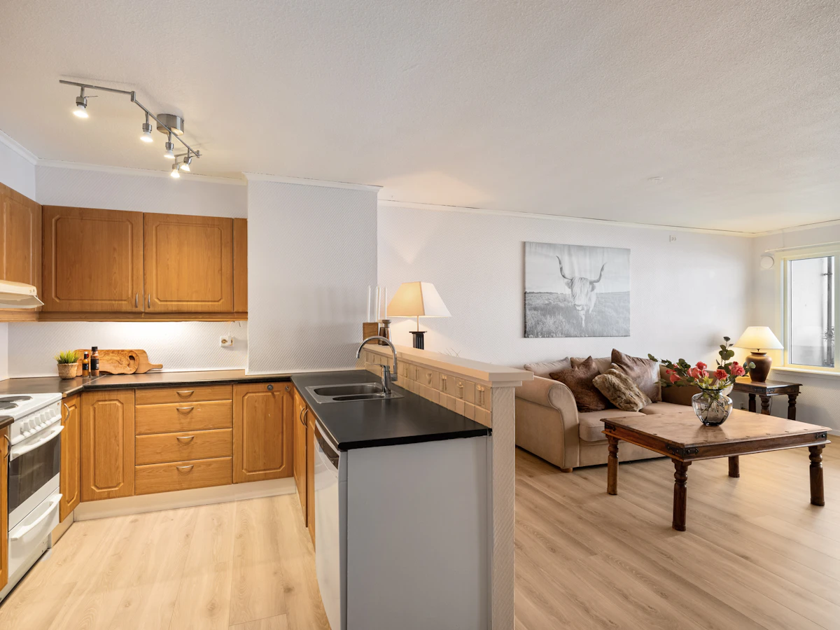 Representative One Bedroom Suite living area