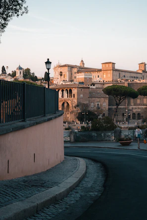 A view of a city from across the street