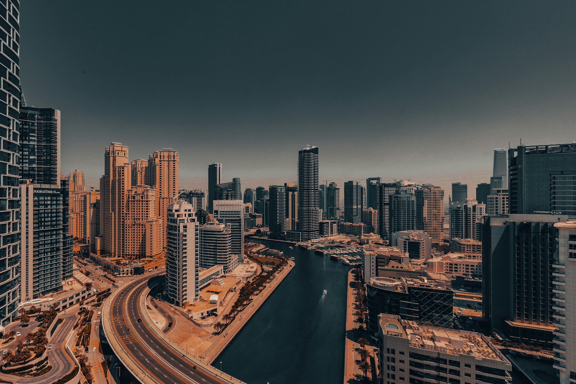 Dubai Aerial Skyline