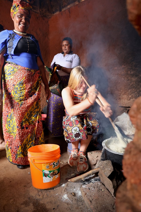 Traditional African cooking