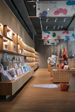 A store filled with lots of shelves filled with books