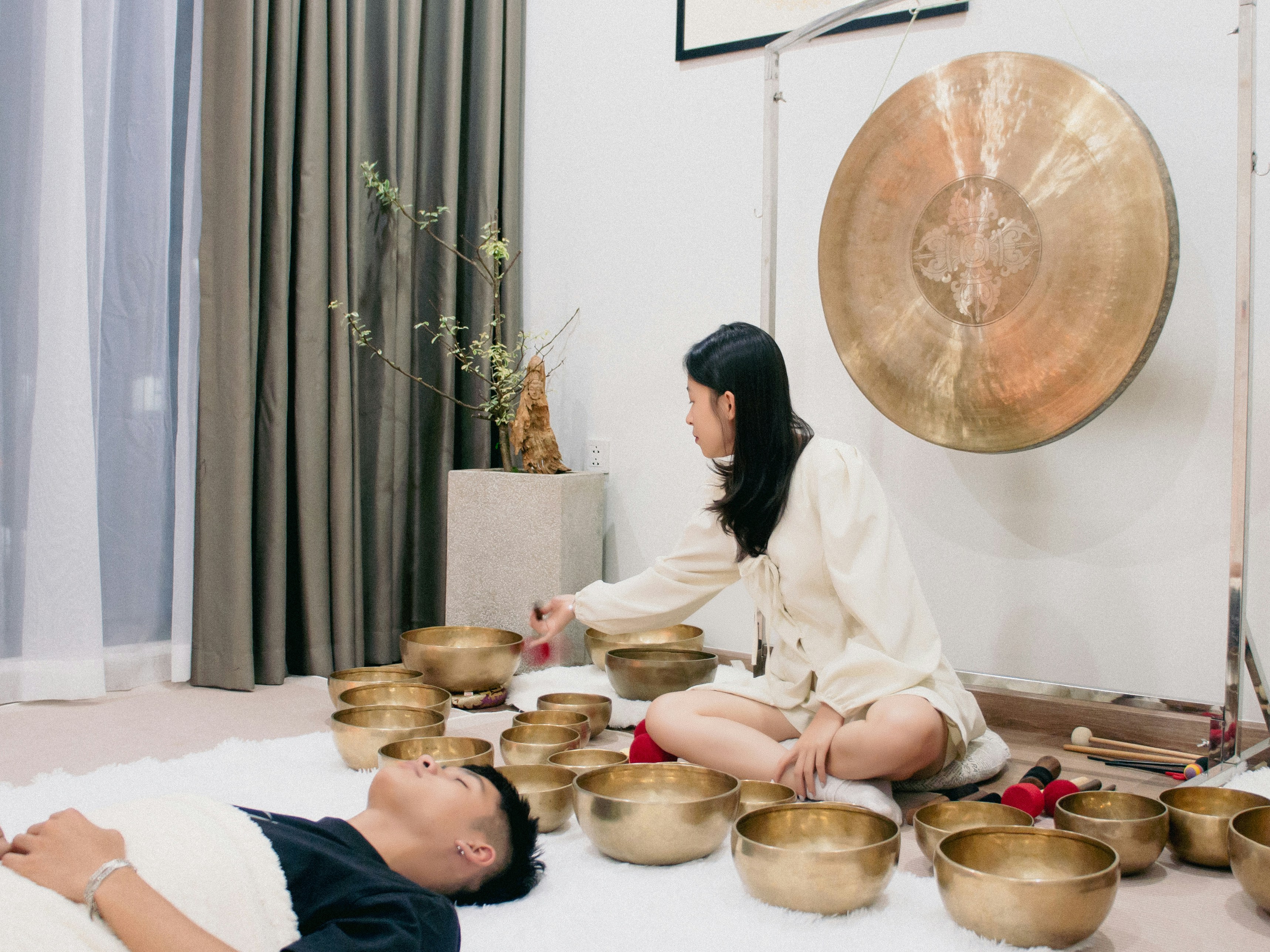 Indian Herbal Massage Setup