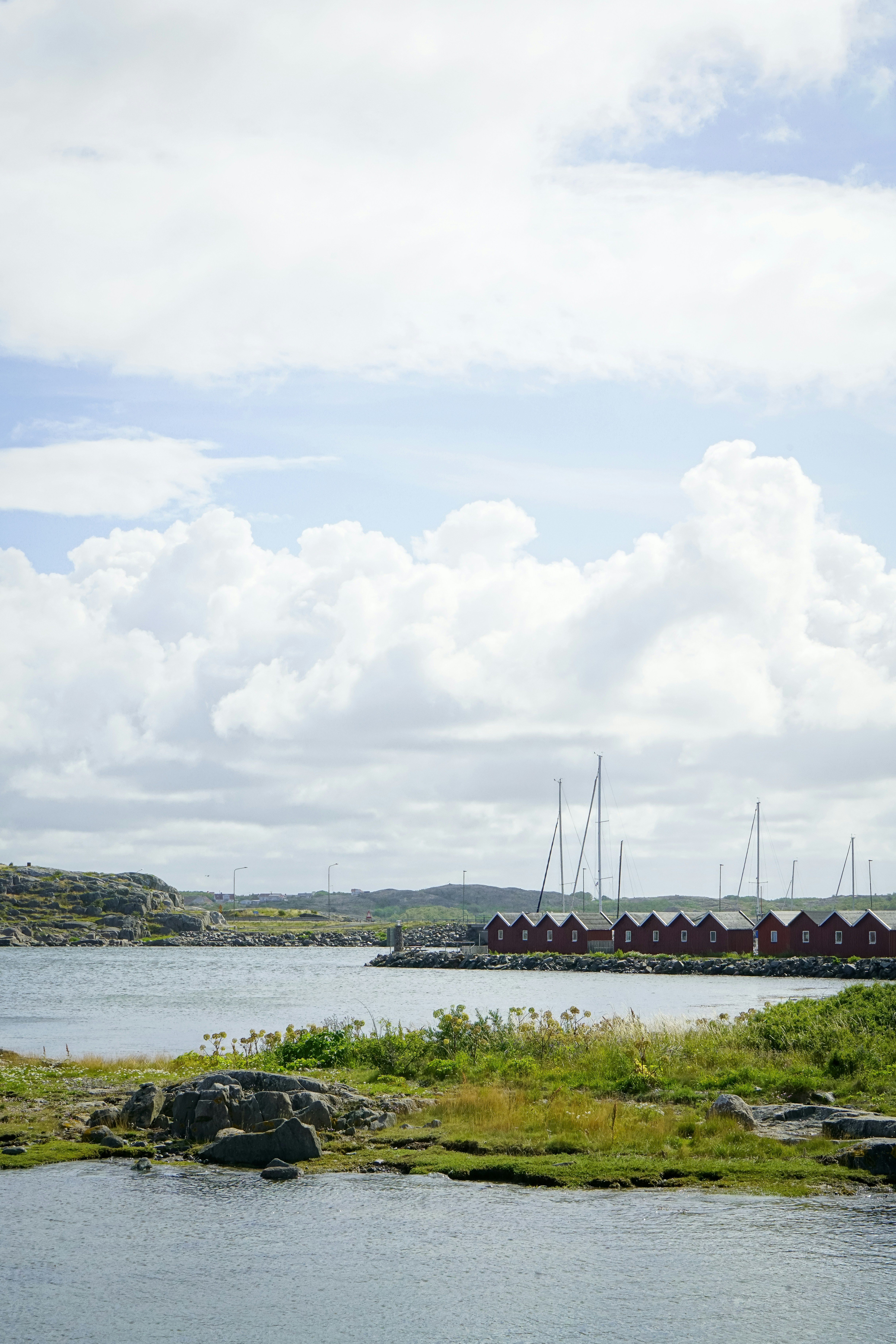 A body of water with a bunch of boats in it