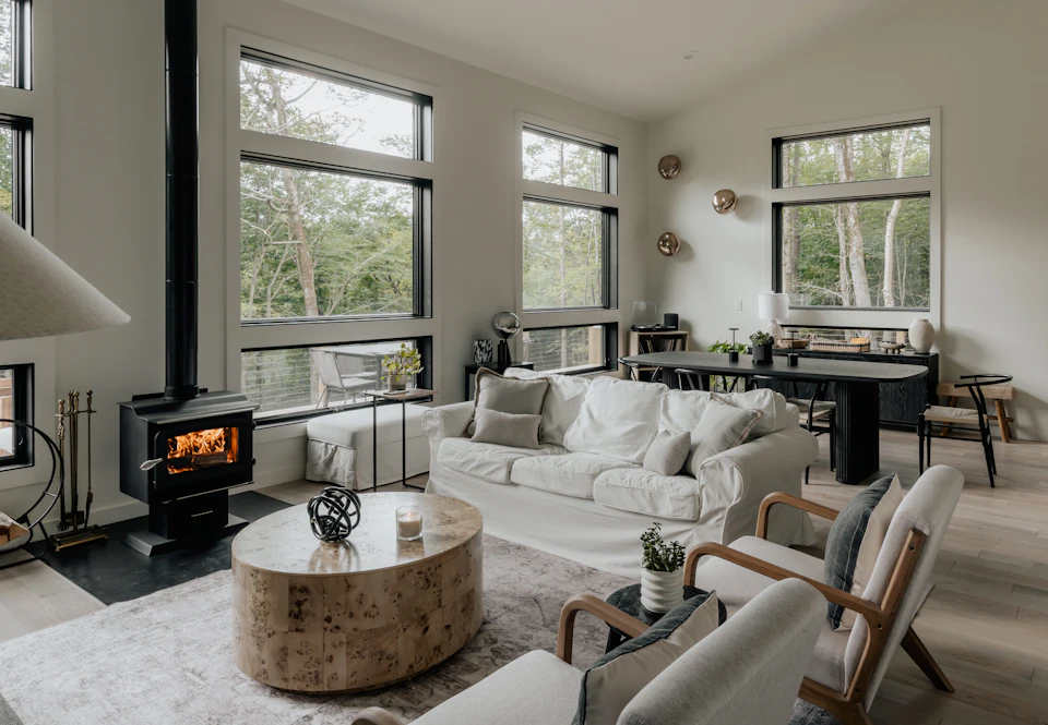 Representative photograph of a contemporary residential fireplace