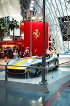 A car on display at a car show