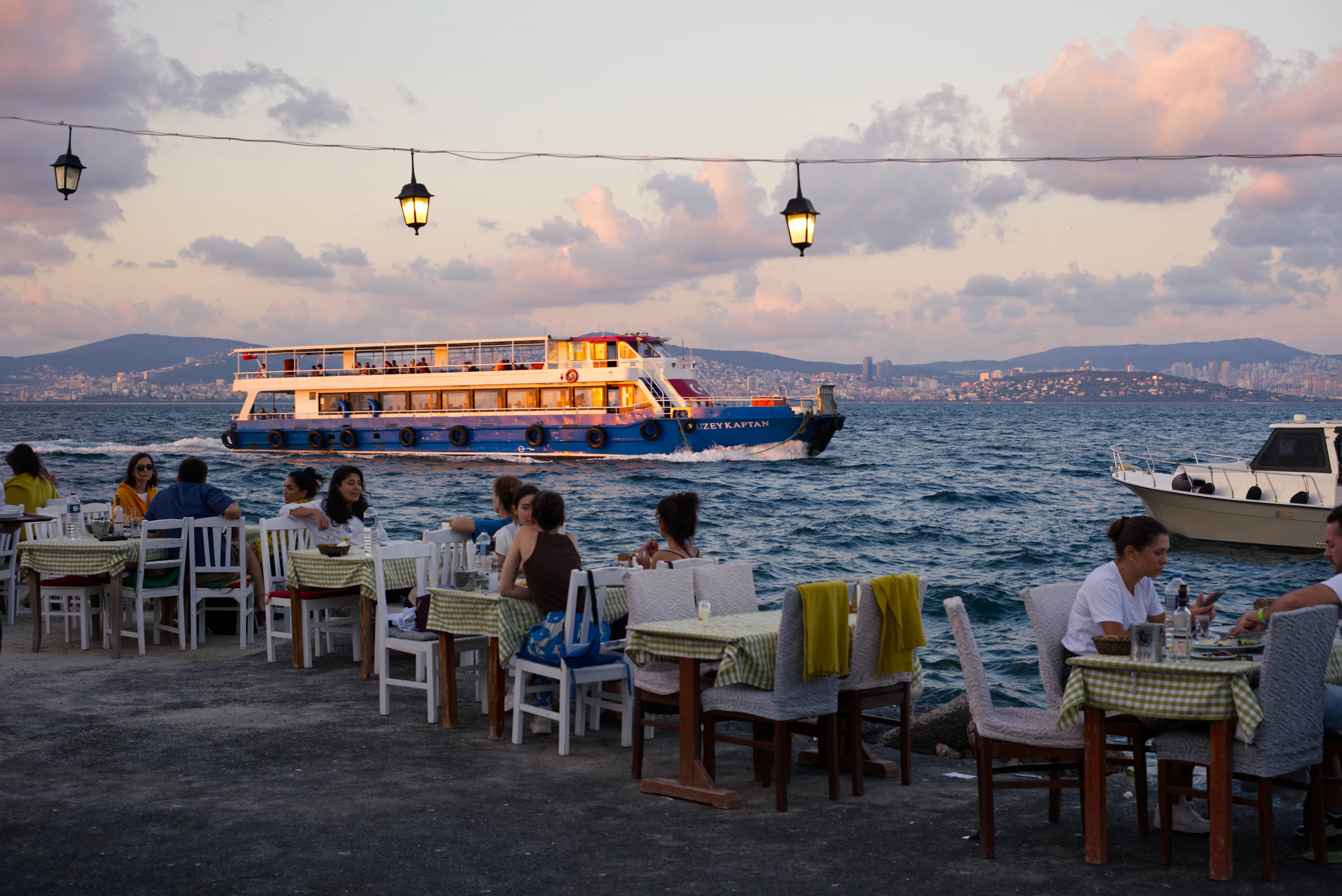 Long dinners by the ocean