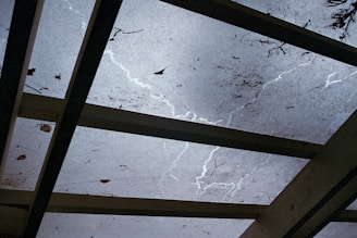 A picture of a room with a skylight in it