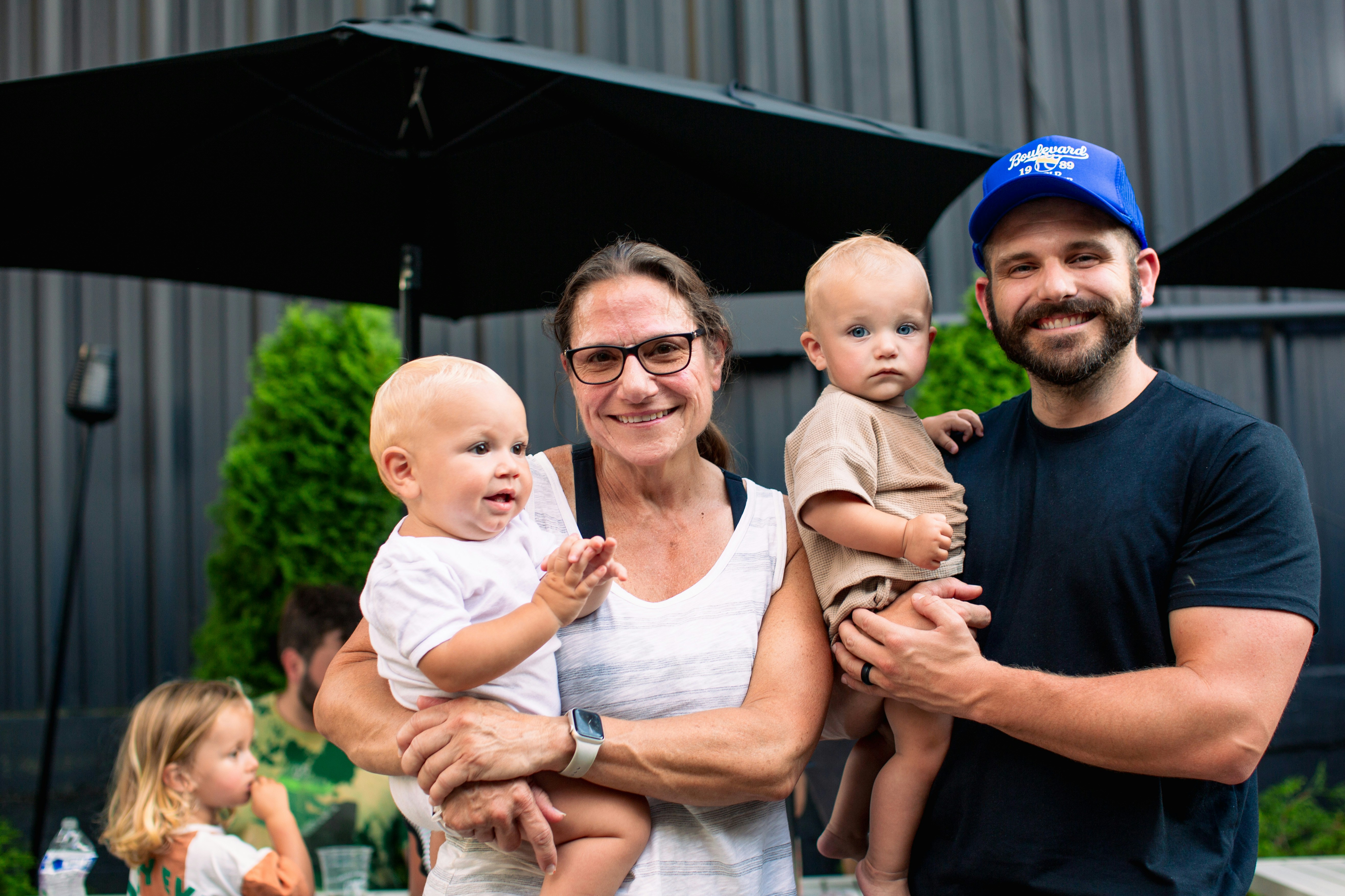 A family happily reunited in Canada