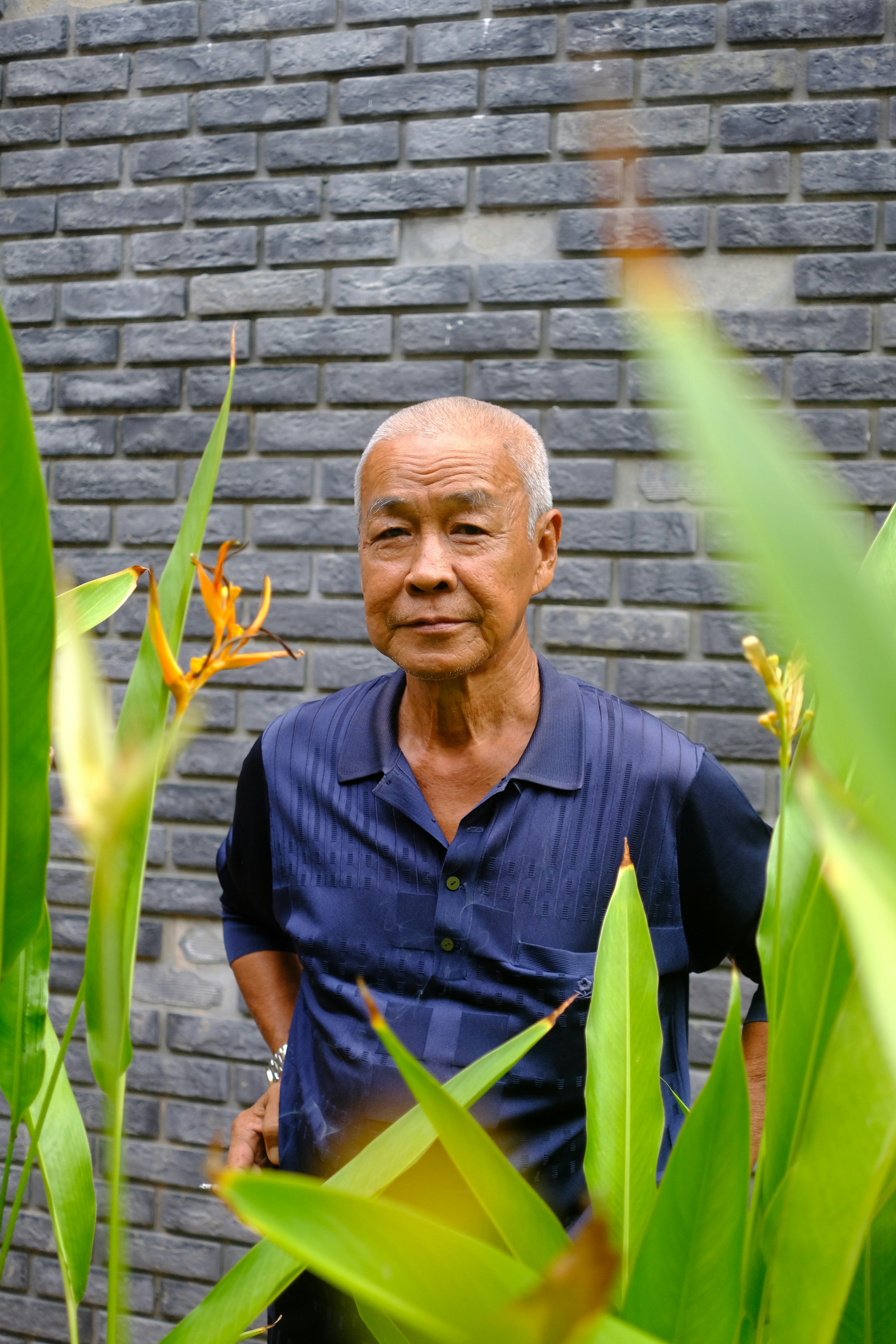 A man standing in front of a brick wall photo – Free Man Image on Unsplash