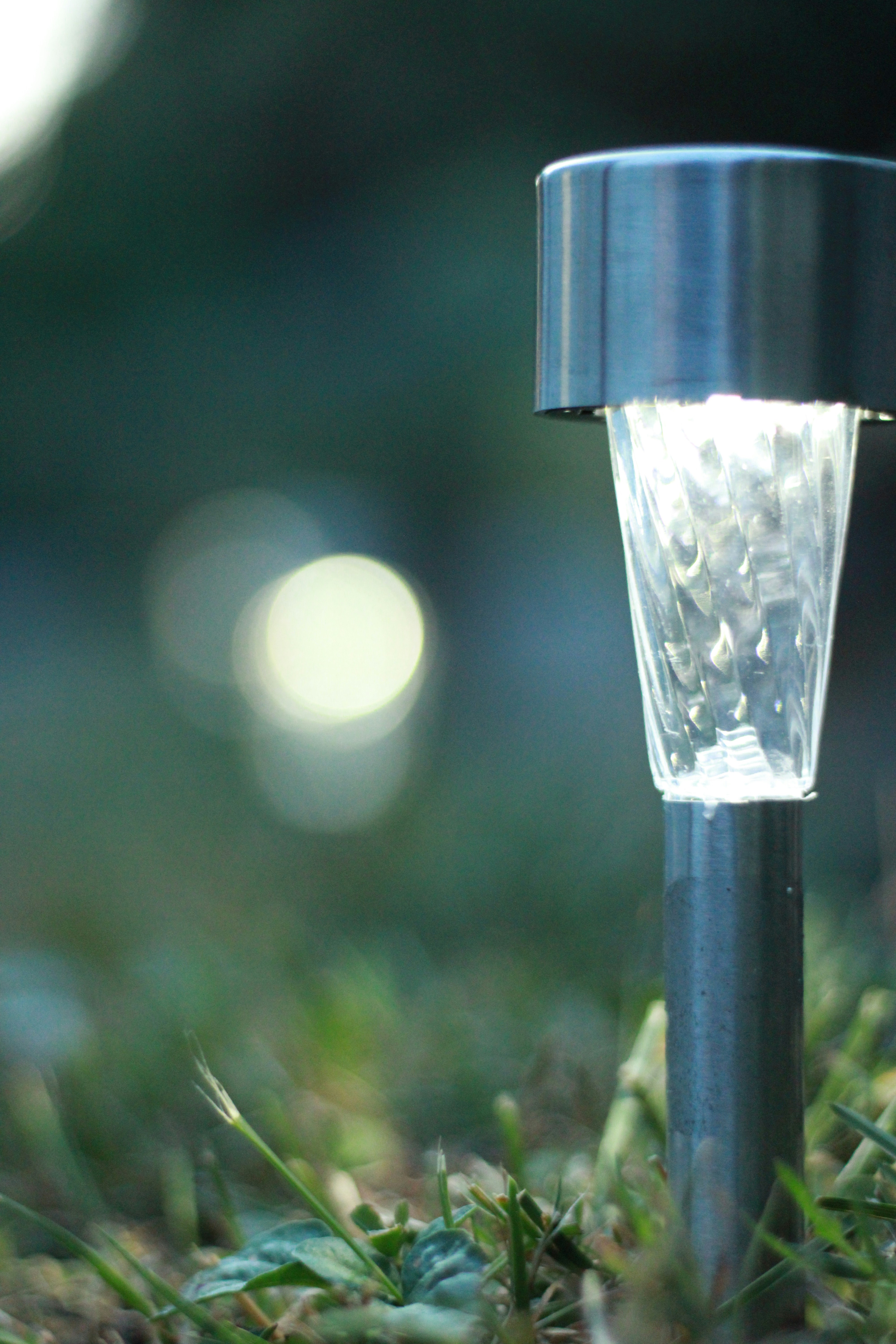Contractor inspecting solar lighting installation mistakes during outdoor setup