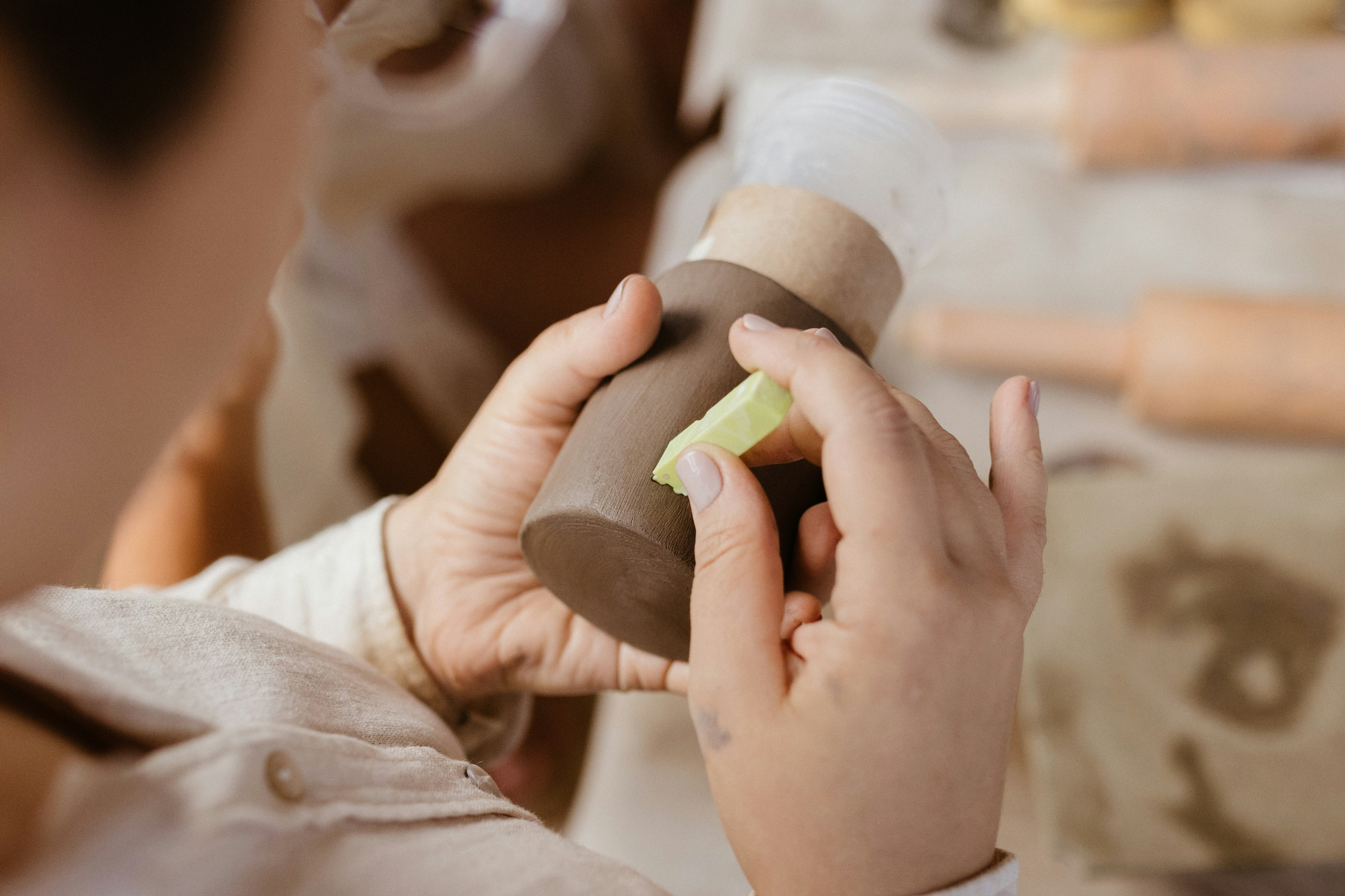 Inspecting chocolate truffles and packaging process