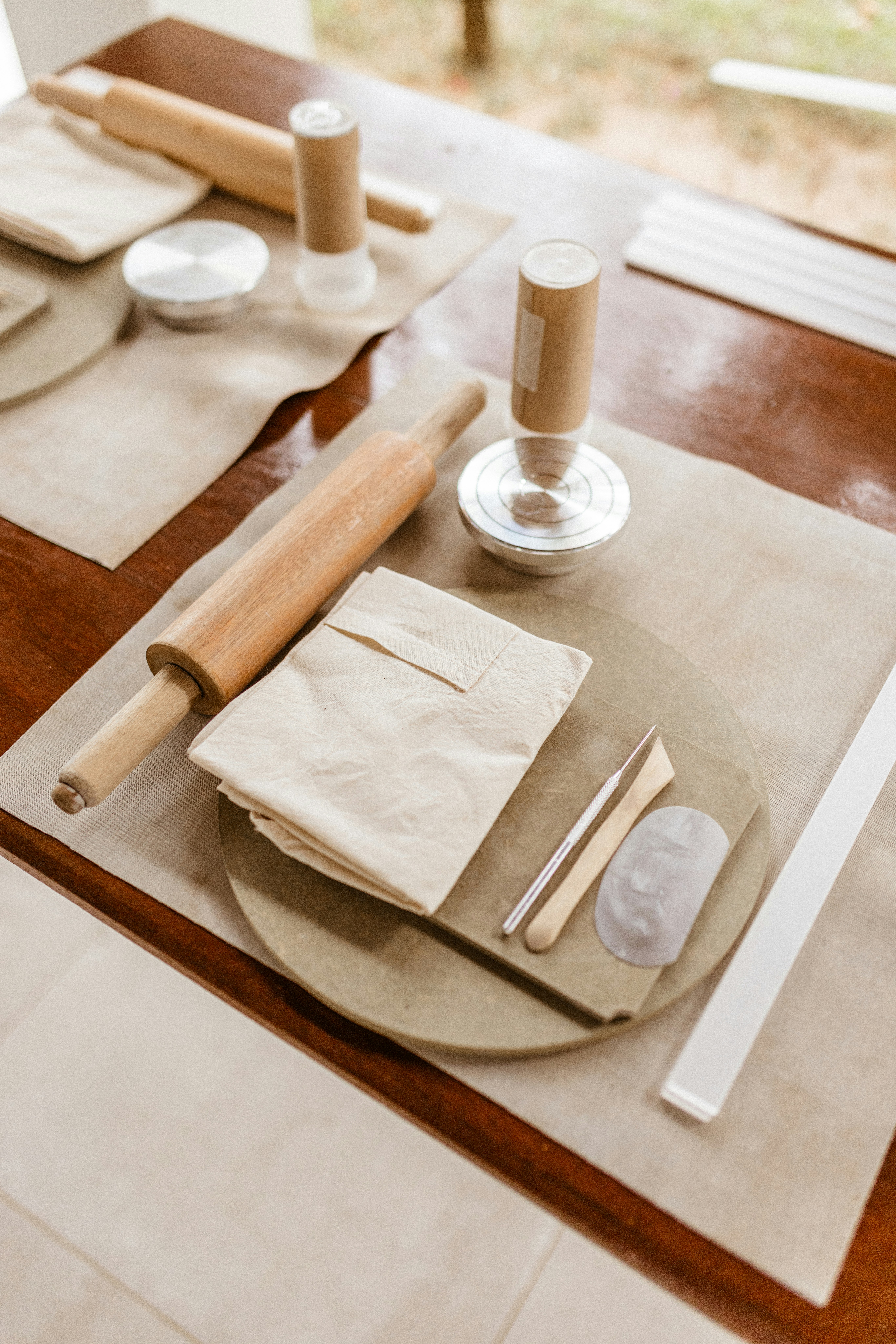 Craft supplies including crepe and tissue paper