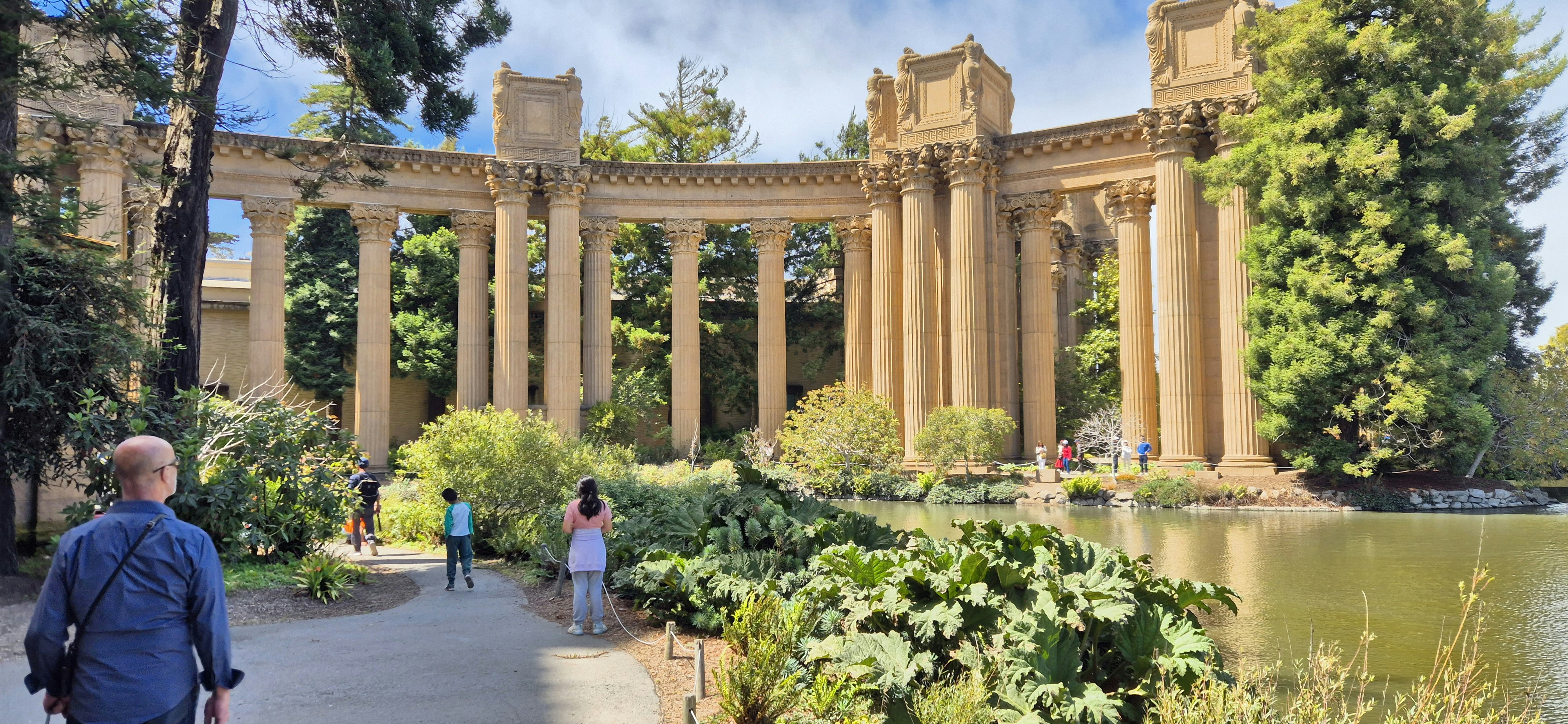 An artist's rendering of the palace of fine arts