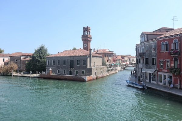 Murano glass blowing and colourful Burano houses