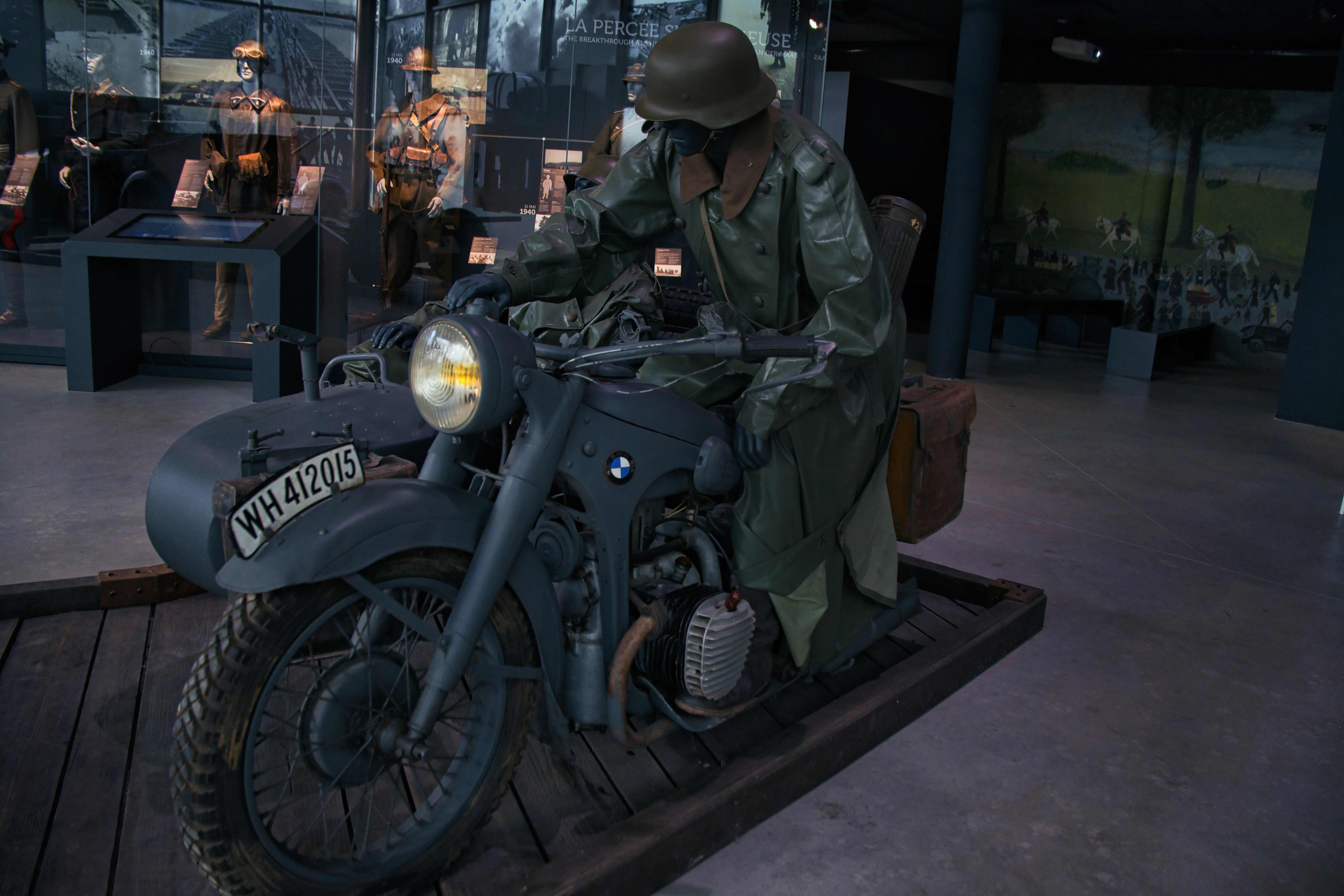 A man riding on the back of a motorcycle