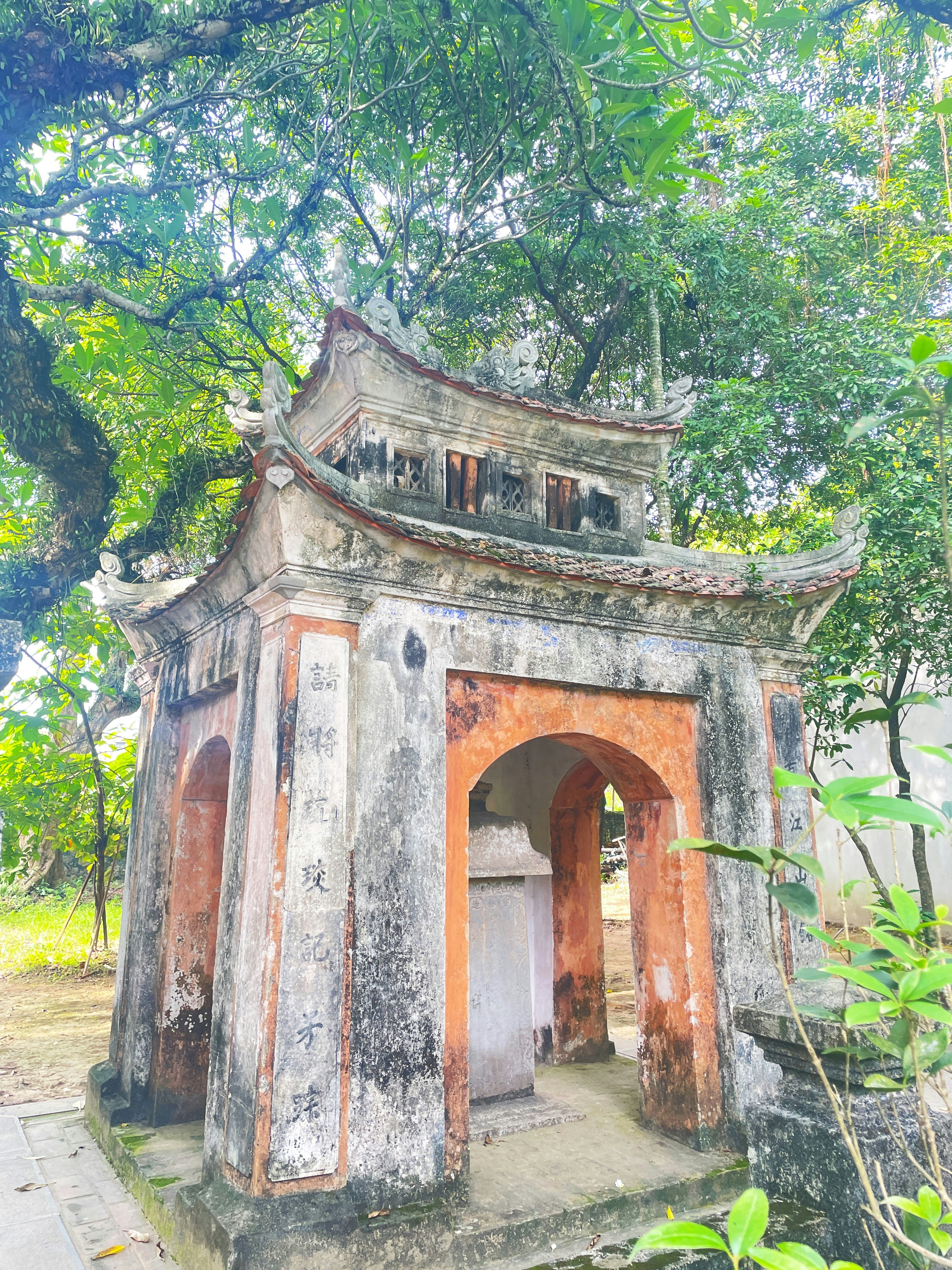 Une vieille bâtisse au milieu d’une forêt