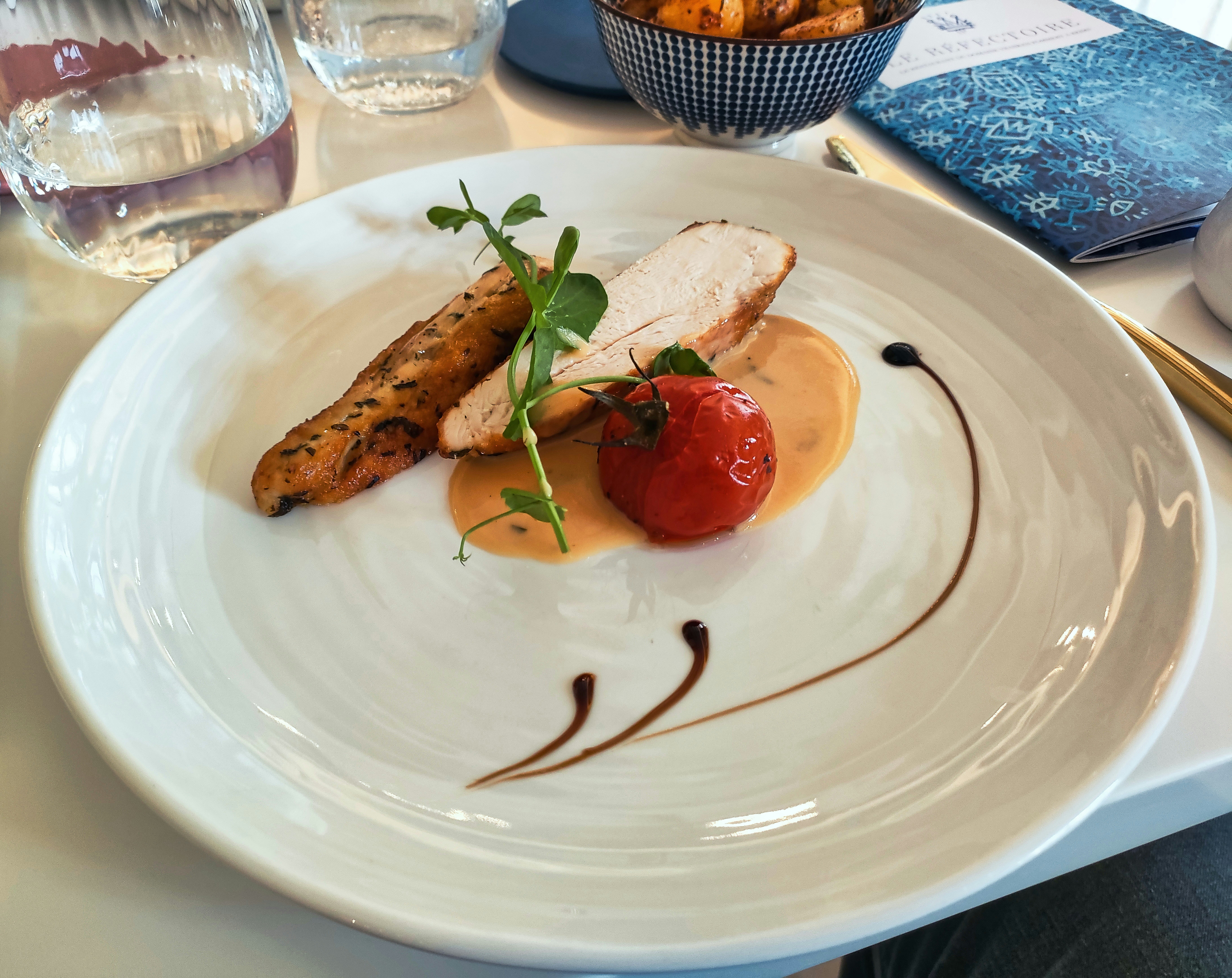 Dining at Atelier with French cuisine