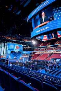 A view of the stage at the republican convention