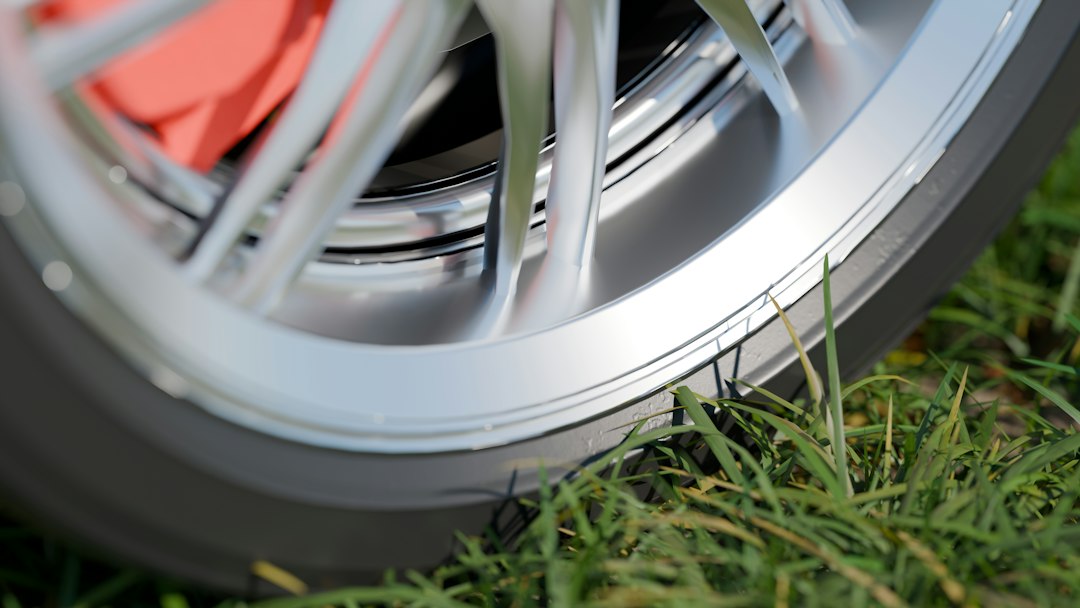 alloy wheel rim closeup