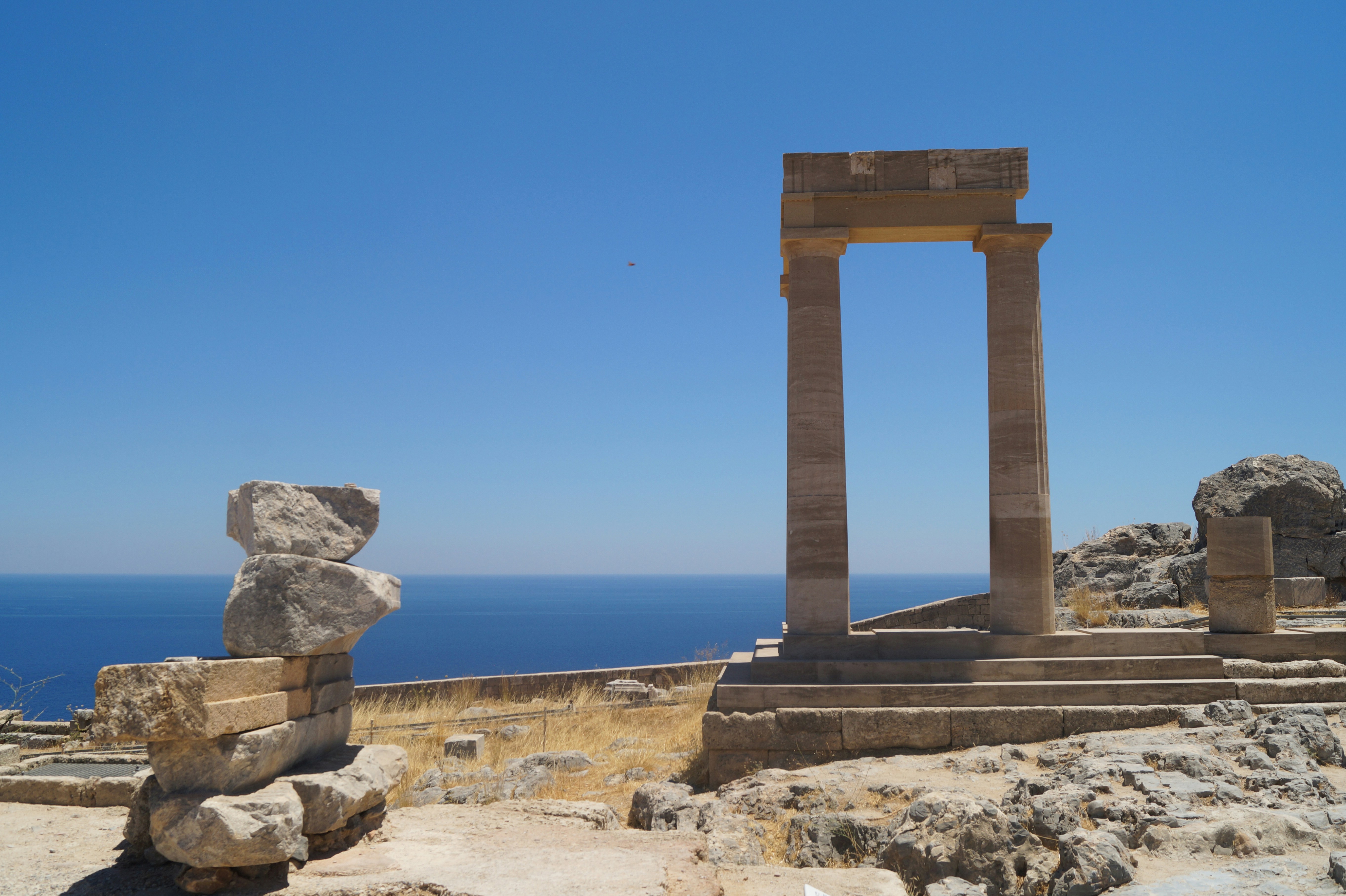 Utsikt över gamla stan i Rhodos