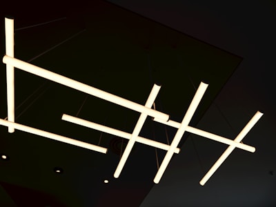 A close up of a light fixture on a ceiling