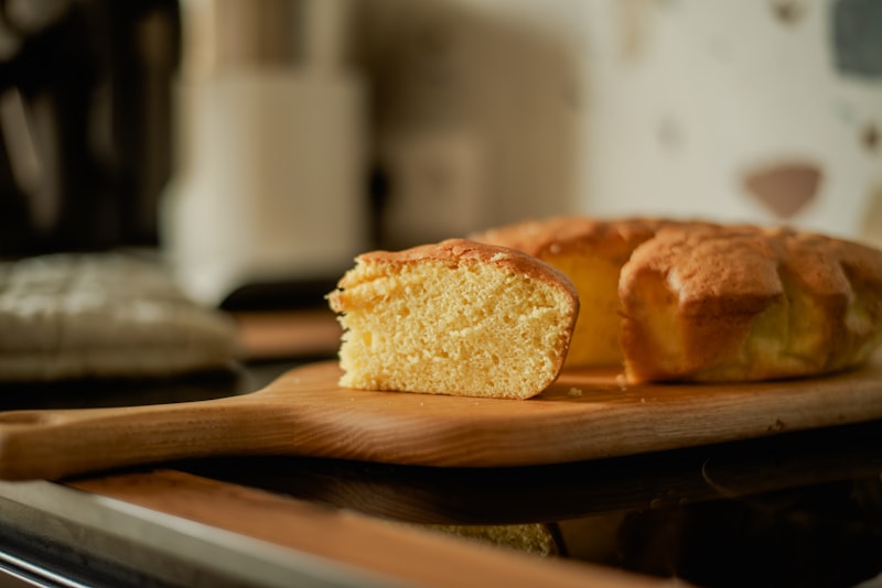 Golden skillet cornbread sliced into wedges