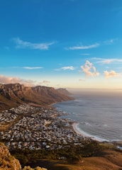 A scenic view of the city of cape town