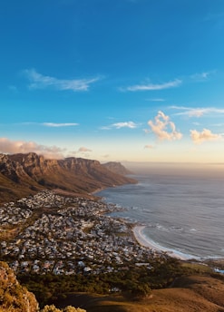 A scenic view of the city of cape town