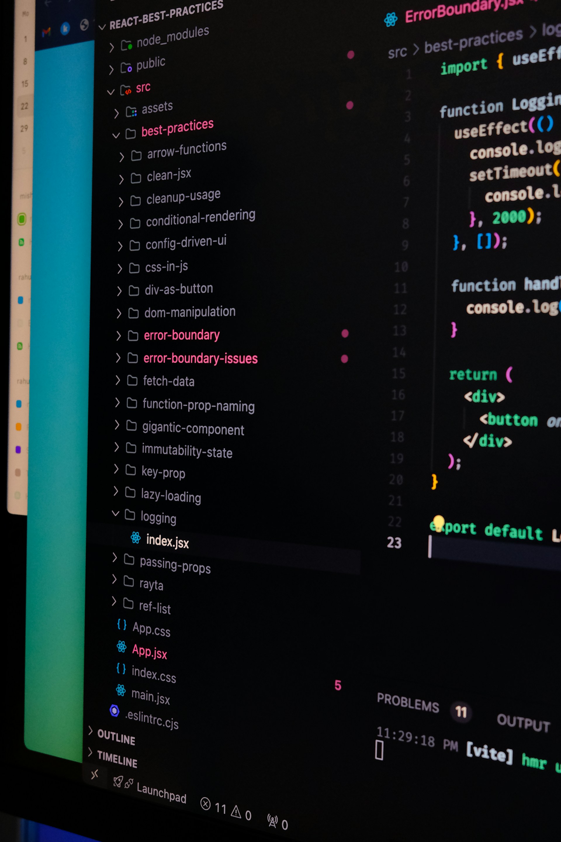 A computer screen with a bunch of code on it
