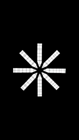 A black and white photo of a cross on a black background
