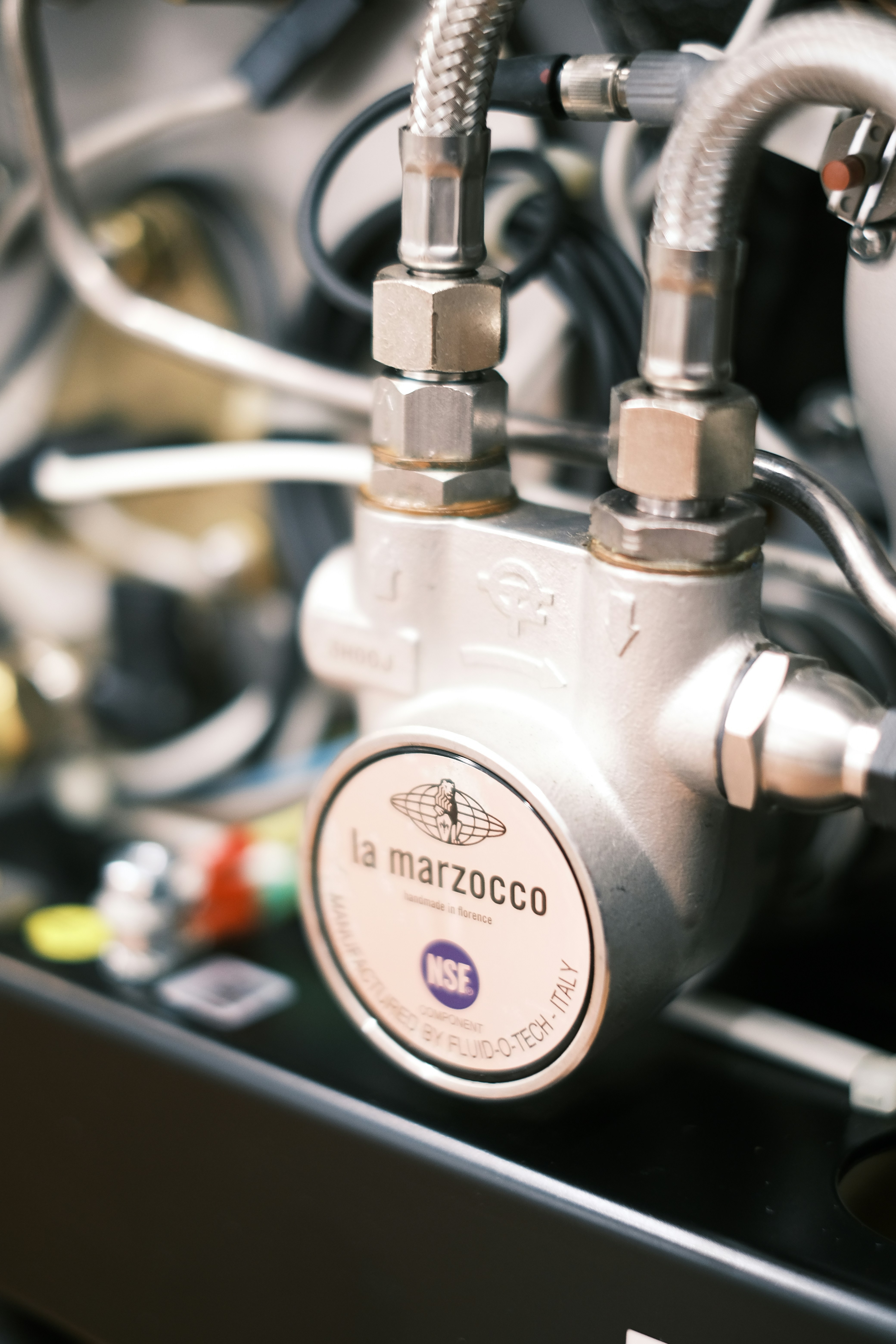 A close up of a machine with a lot of wires