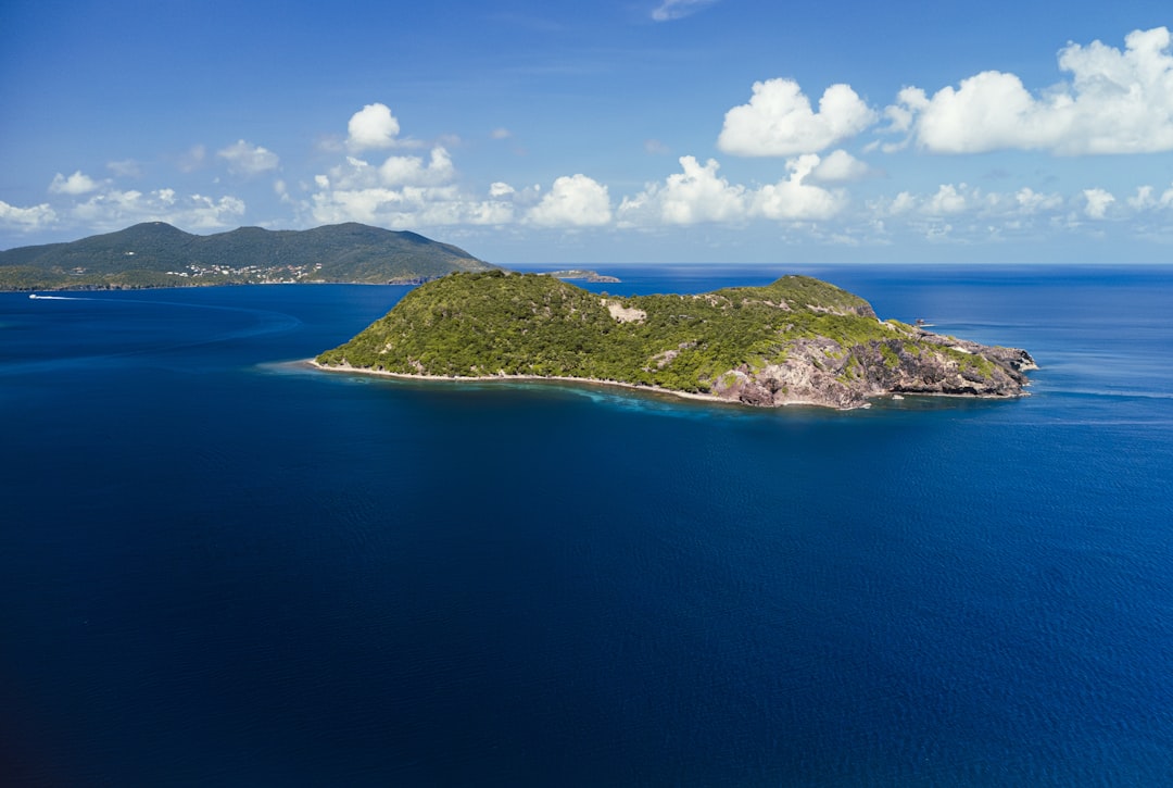 An island in the middle of the ocean,