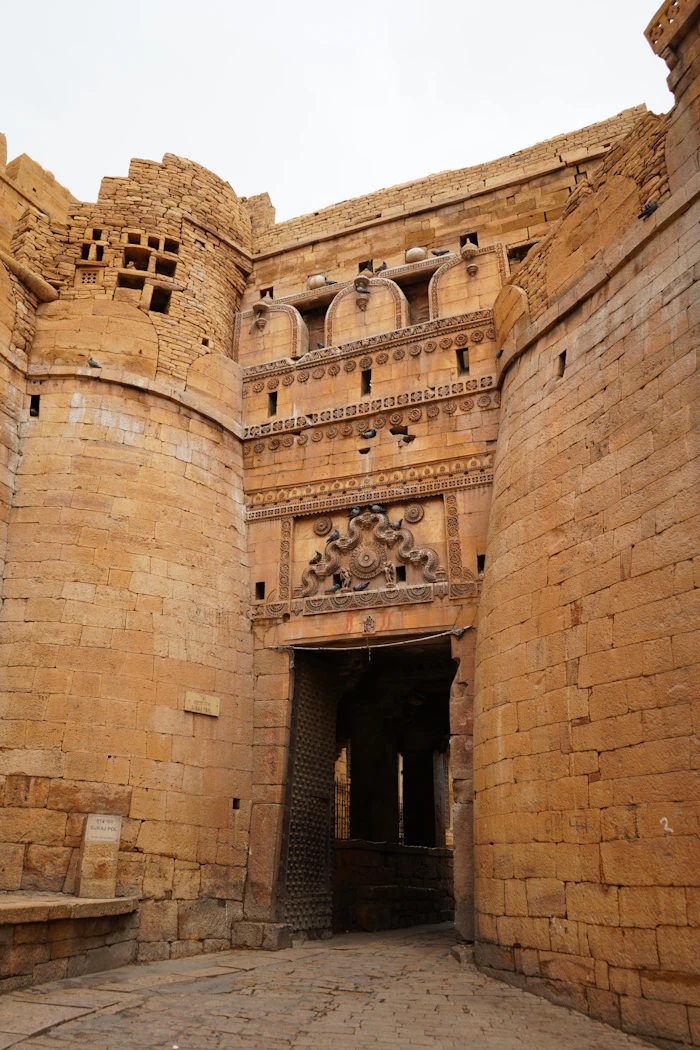 Carved sandstone doorway detail