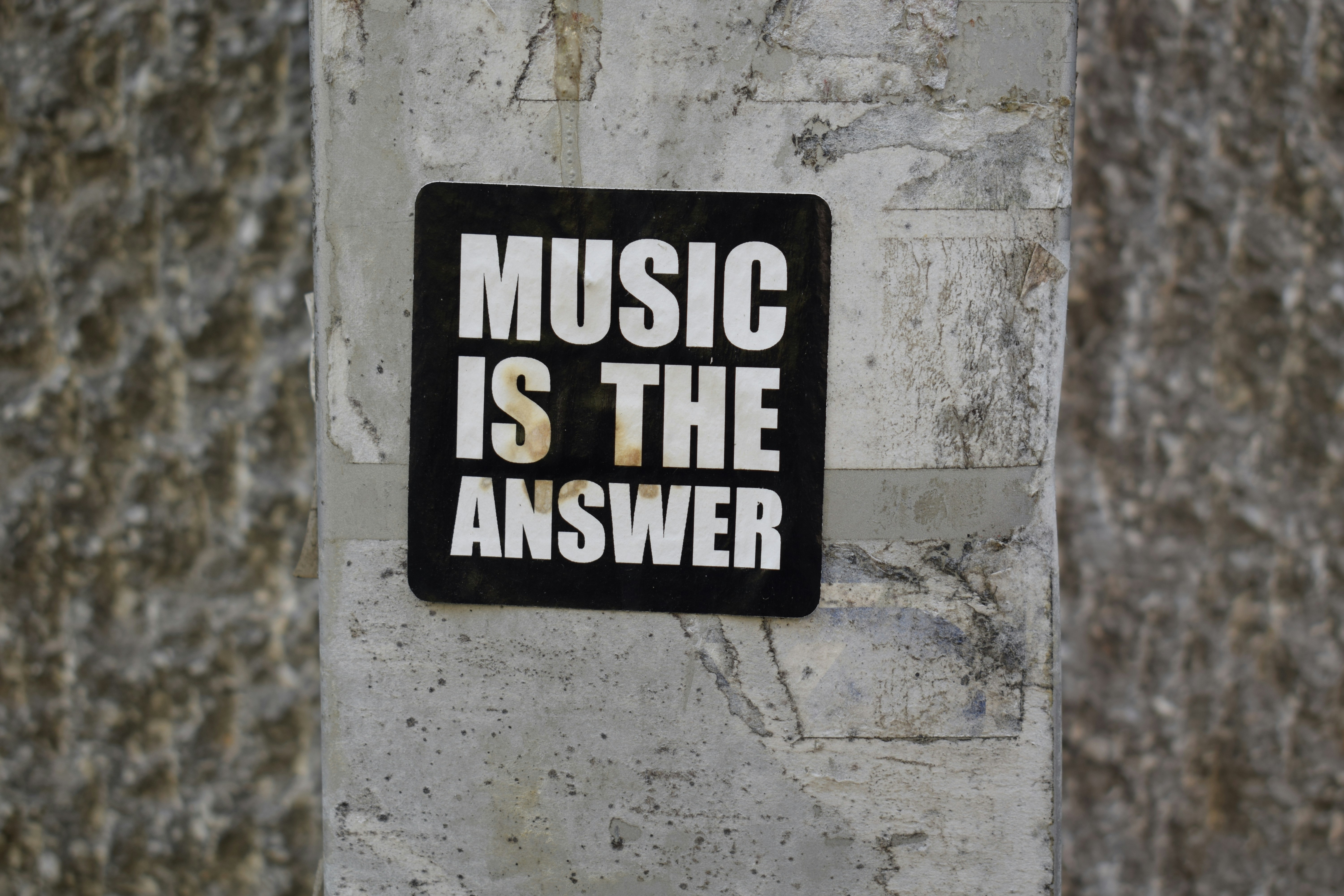 These moving thoughts on the cool sticker that I found on the street of Belgrade, Serbia reminds me of the old school house classic song: Celeda - Music Is The Answer from 1998. And yes music was awesome back than. One word MTV. Music is the answer To your problems, Keep on moving, Then you can solve them....