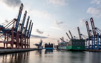 A harbor filled with lots of large ships