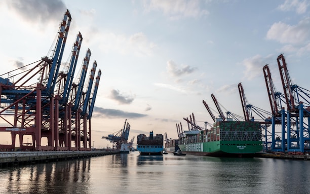 A harbor filled with lots of large ships