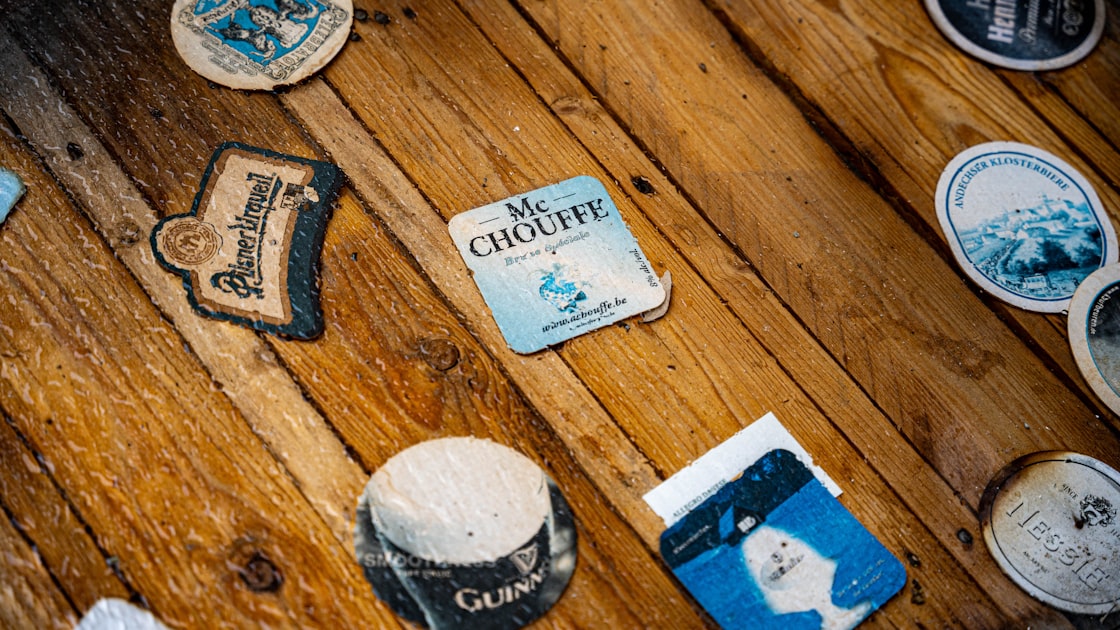 A wooden table topped with lots of different items