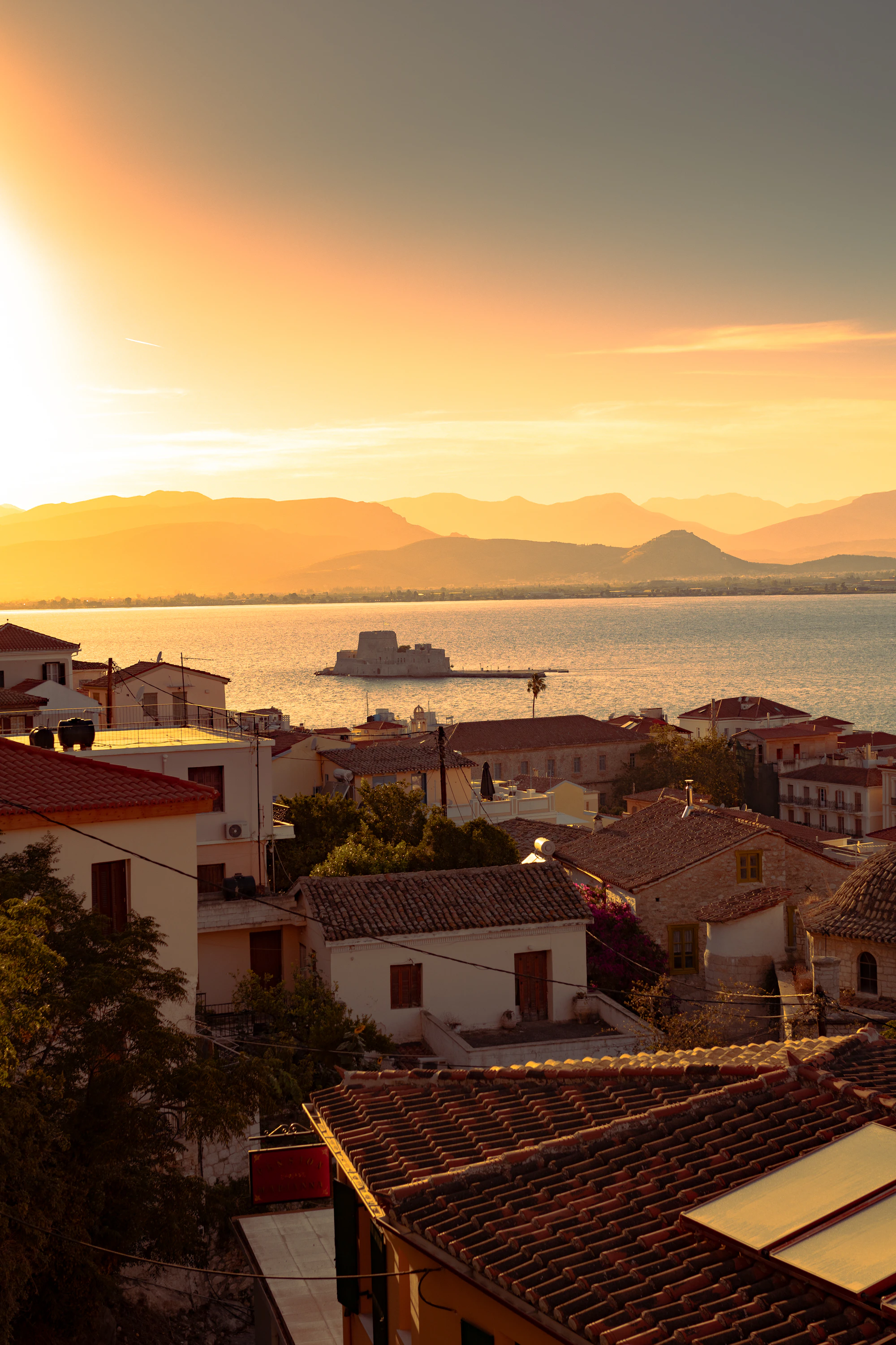 Mediterranean coastal town