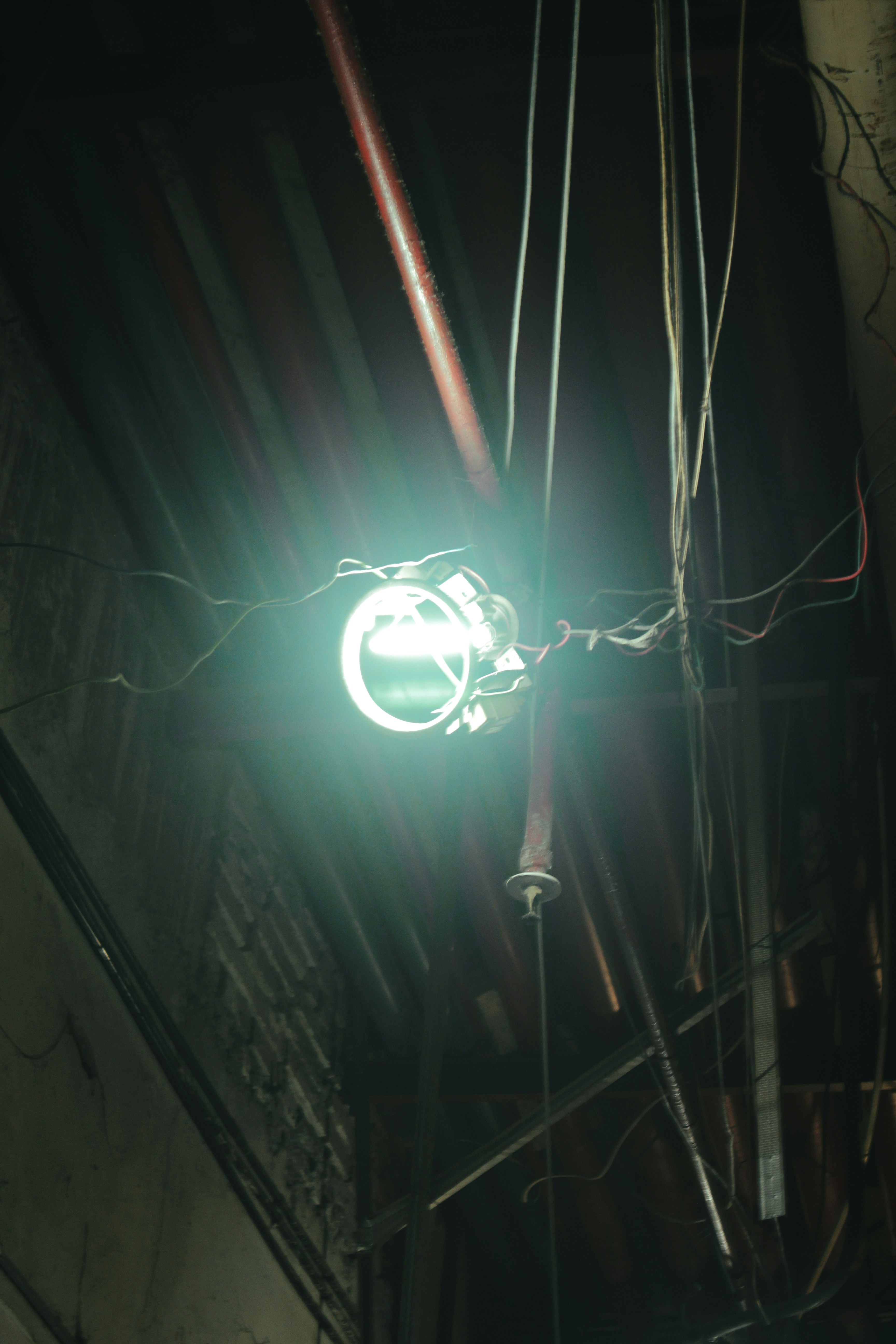 Custom cabinetry and exposed brick