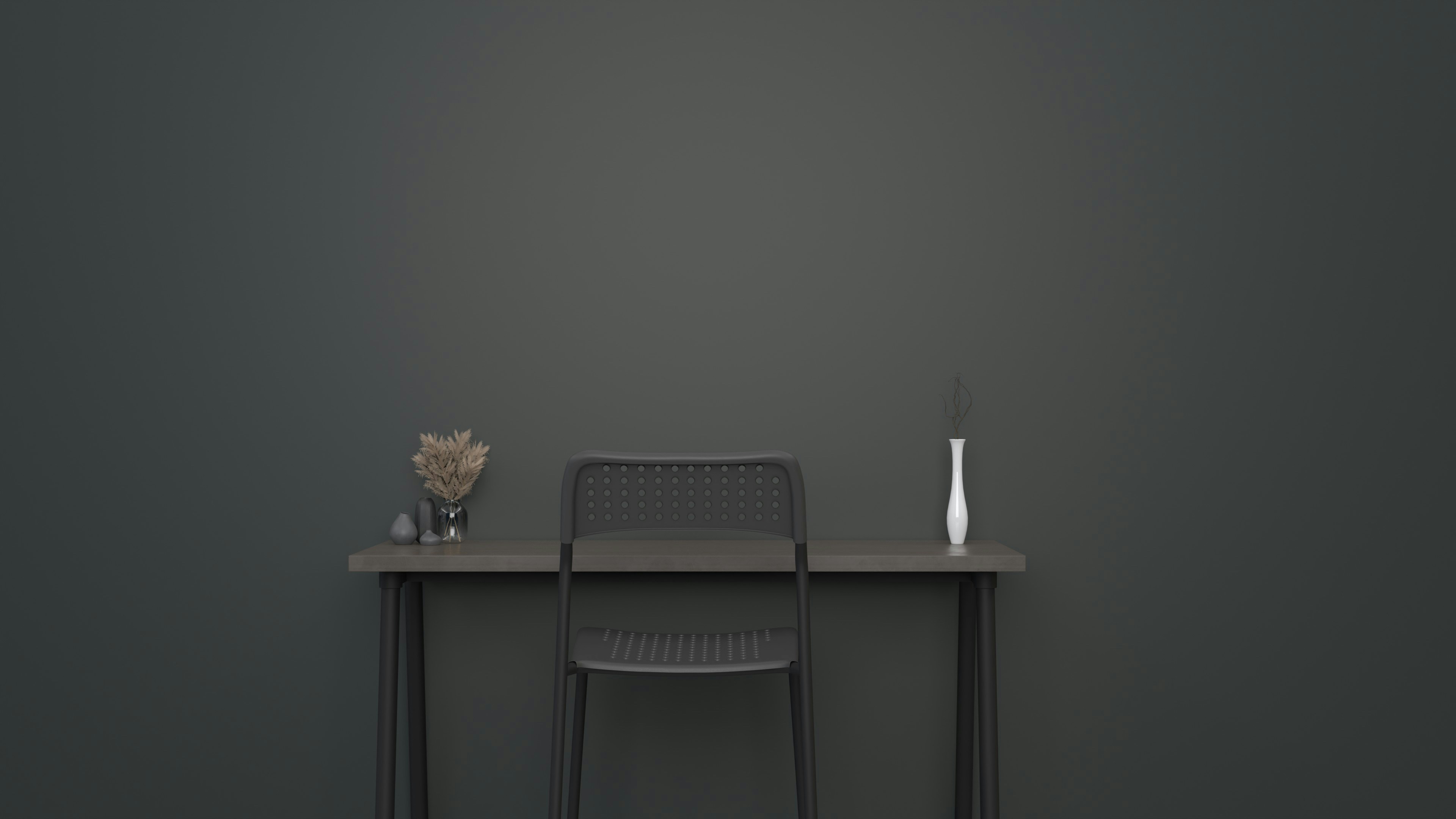 Minimal work from home office